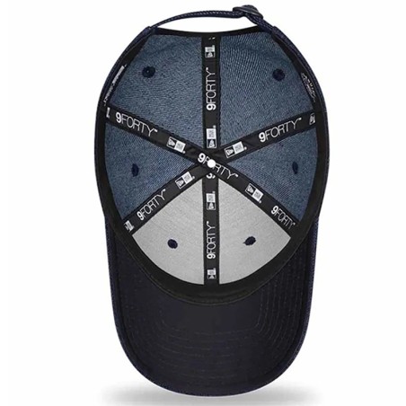 New Era 9Twenty Strapback – Berretto Acid Denim New York Yankees, In Cotone 100%, Visiera Curva, Regolabile Per Circonferenza 55-60 Cm