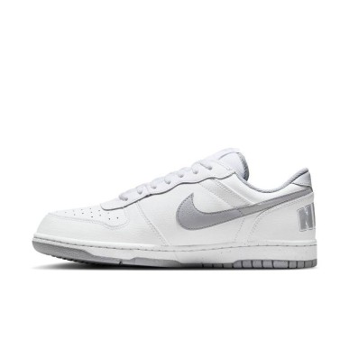 Nike Big Low Homme 355152‑106 blanc/Wolf Grey.