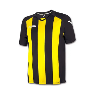 T-shirt Pisa 12 black-yellow Striped Joma