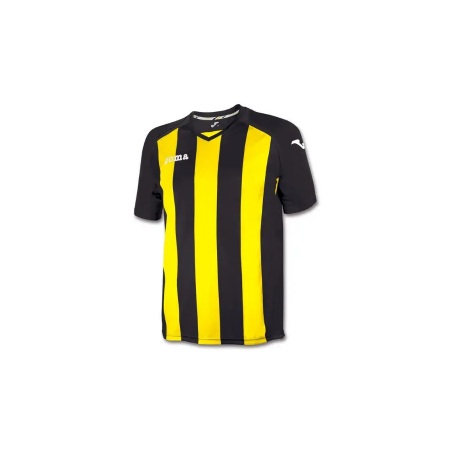 T-shirt Pisa 12 black-yellow Striped Joma